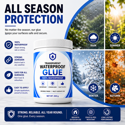Transparent Waterproof Glue + Free Brush 🔥- Buy 1 Get 1 Free