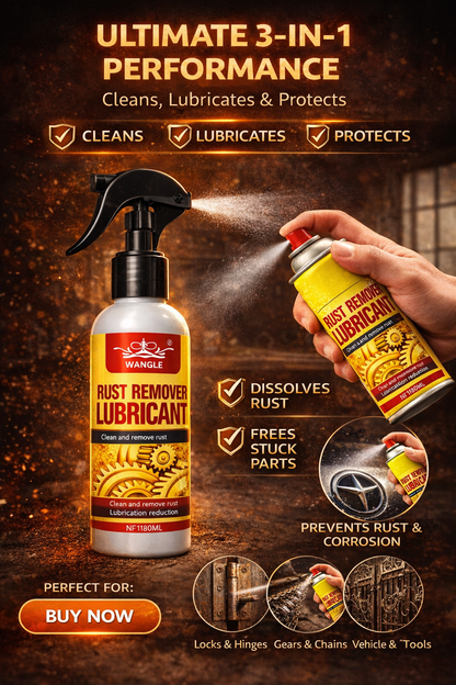 ⏳🏆Anti-Rust Lubricant Spray & Rust Remover | 🔥Buy 1 Get 1 Free🔥