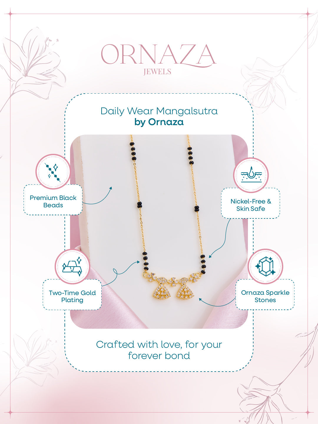 Twin Jhumki Grace Mangalsutra