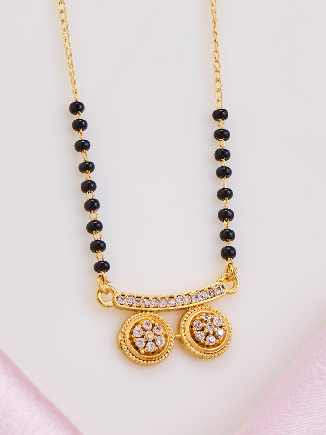 Twin Halo Charm Mangalsutra