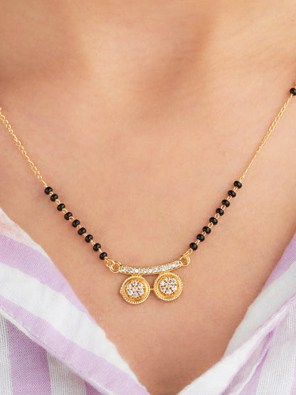 Twin Halo Charm Mangalsutra