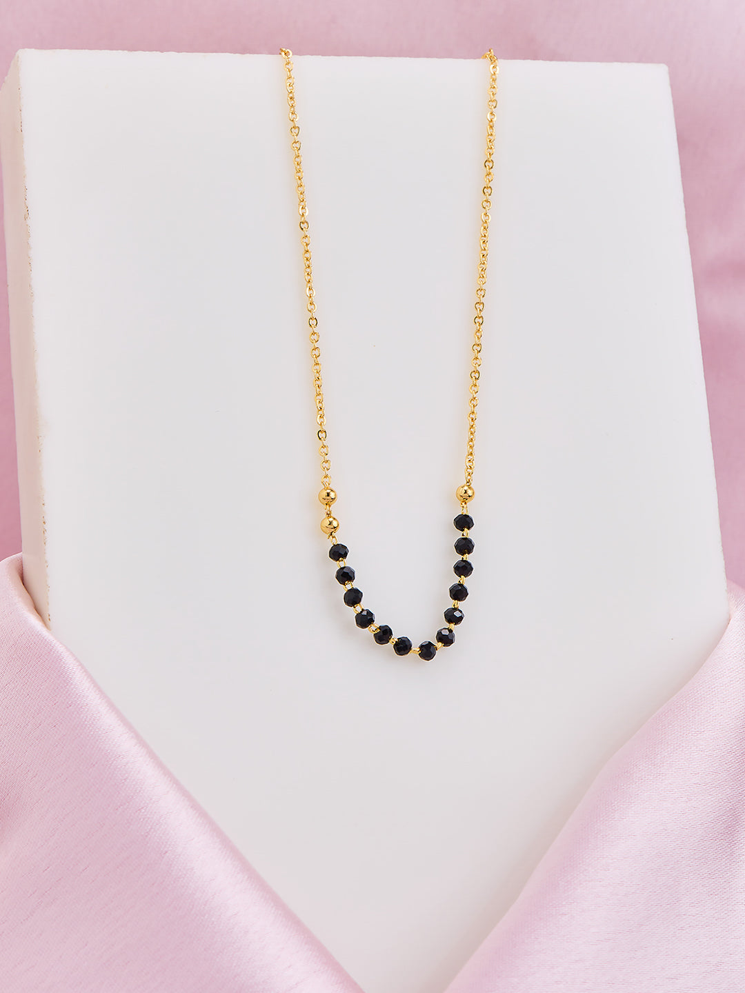 Minimal Black Bead Mangalsutra