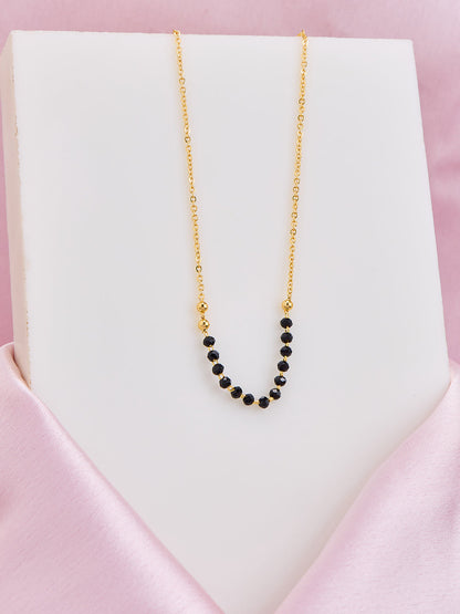 Minimal Black Bead Mangalsutra