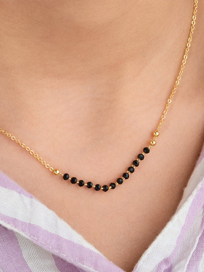 Minimal Black Bead Mangalsutra