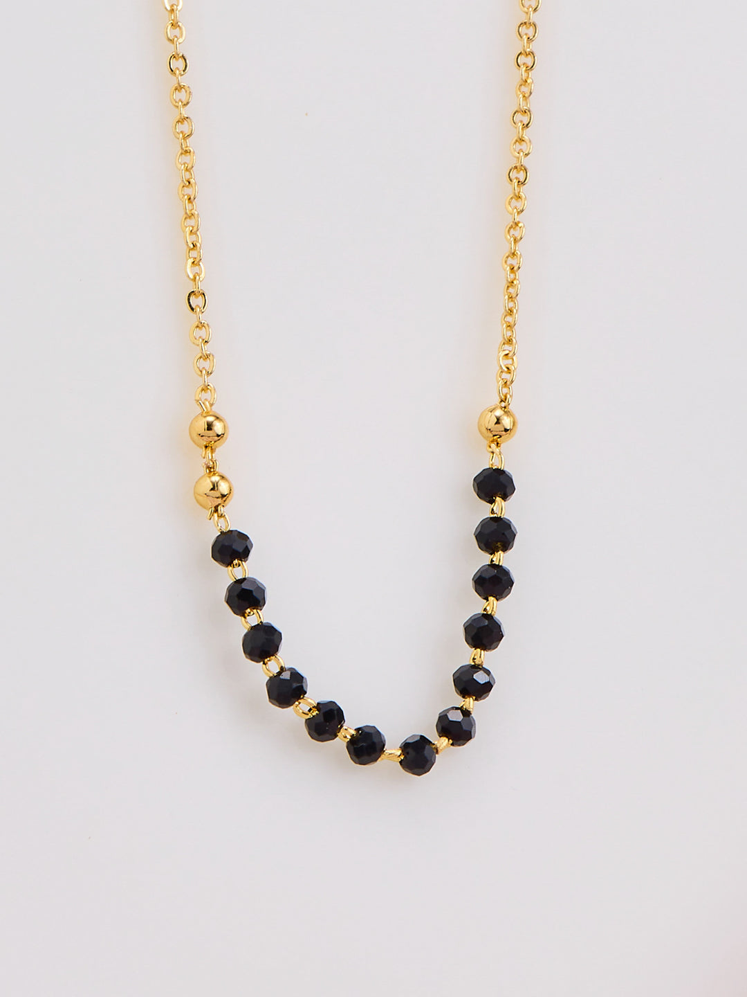 Minimal Black Bead Mangalsutra