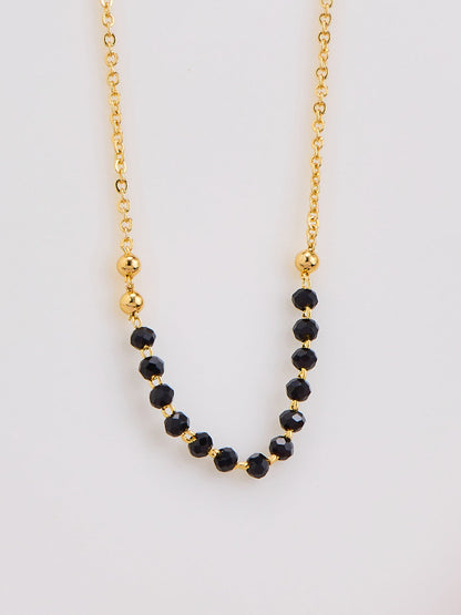 Minimal Black Bead Mangalsutra