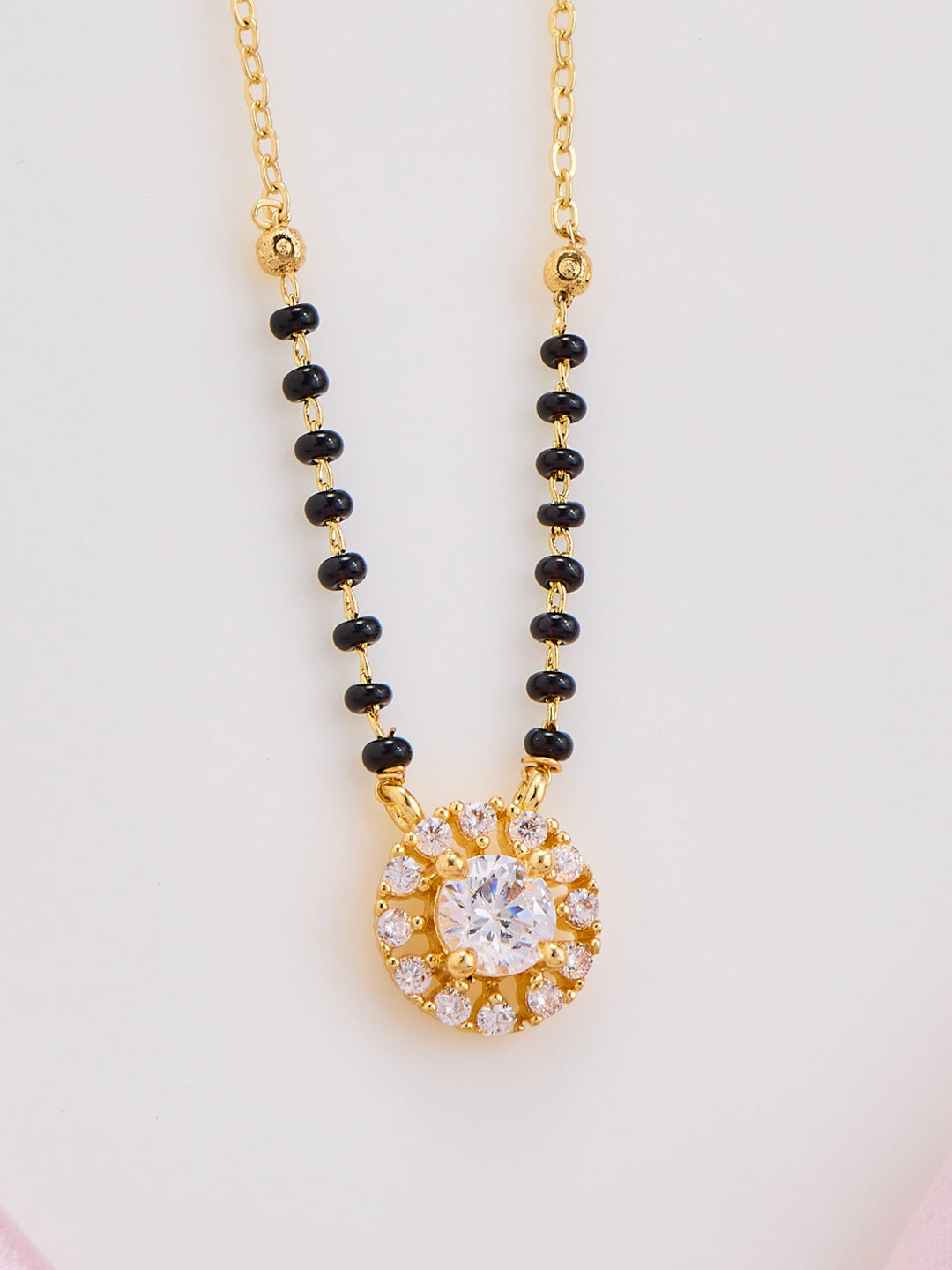 Solitaire Halo Mangalsutra