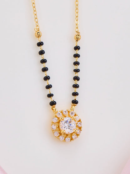 Solitaire Halo Mangalsutra