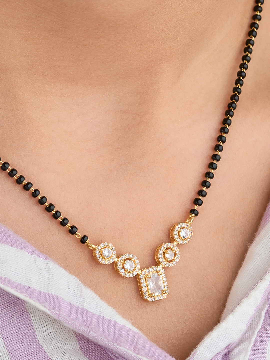 Regal Halo Drop Mangalsutra