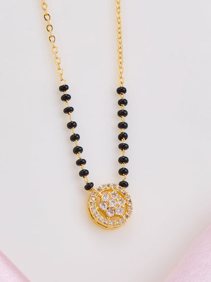 Floral Halo Charm Mangalsutra