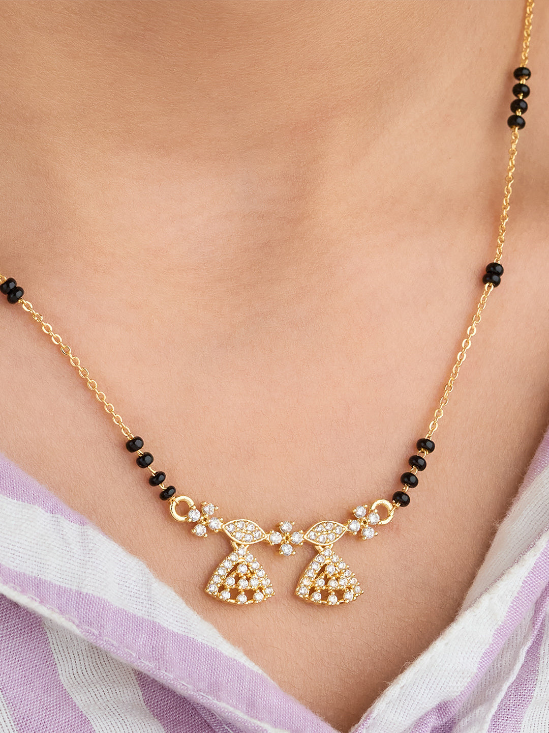Twin Jhumki Grace Mangalsutra
