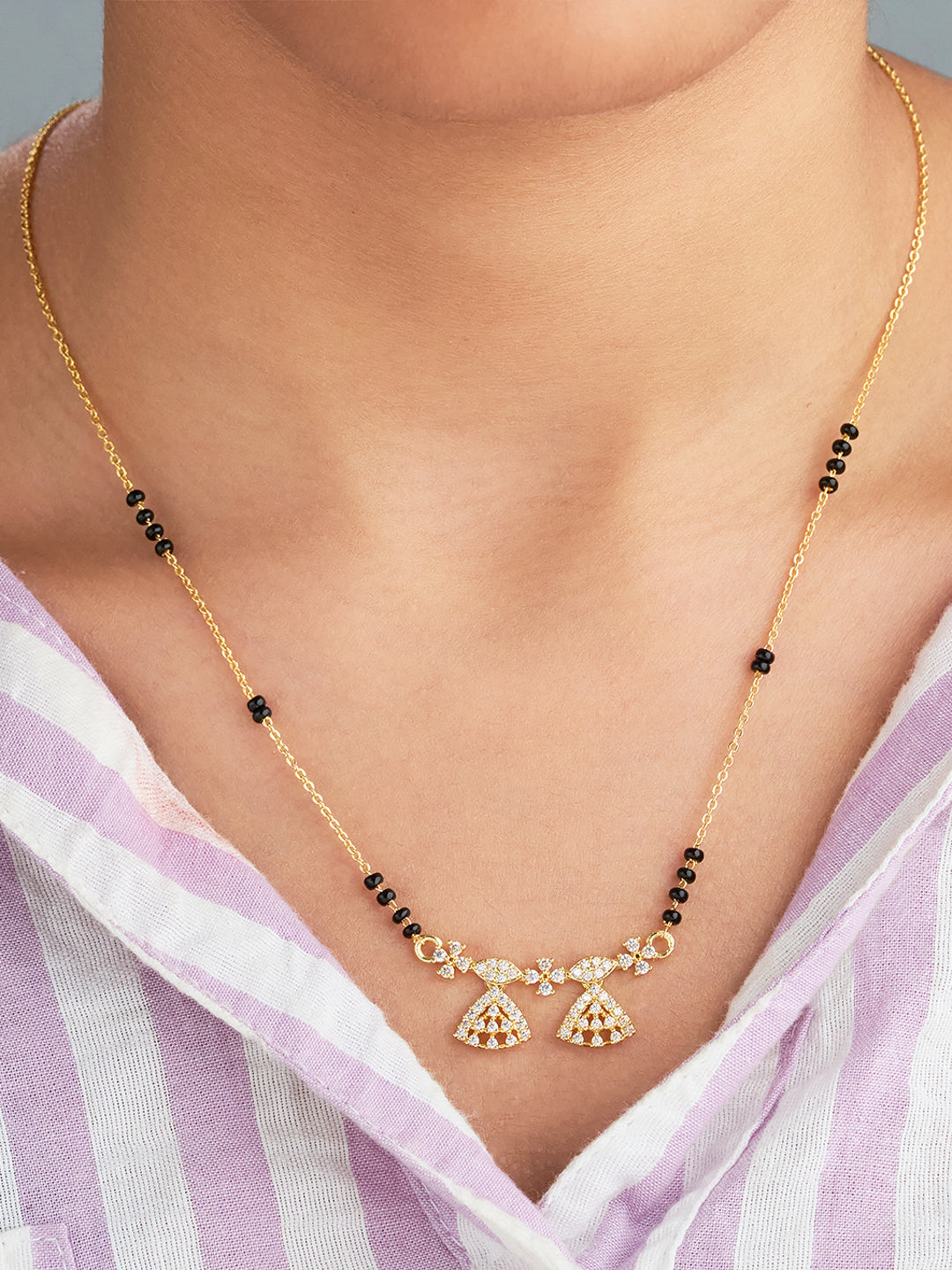 Twin Jhumki Grace Mangalsutra
